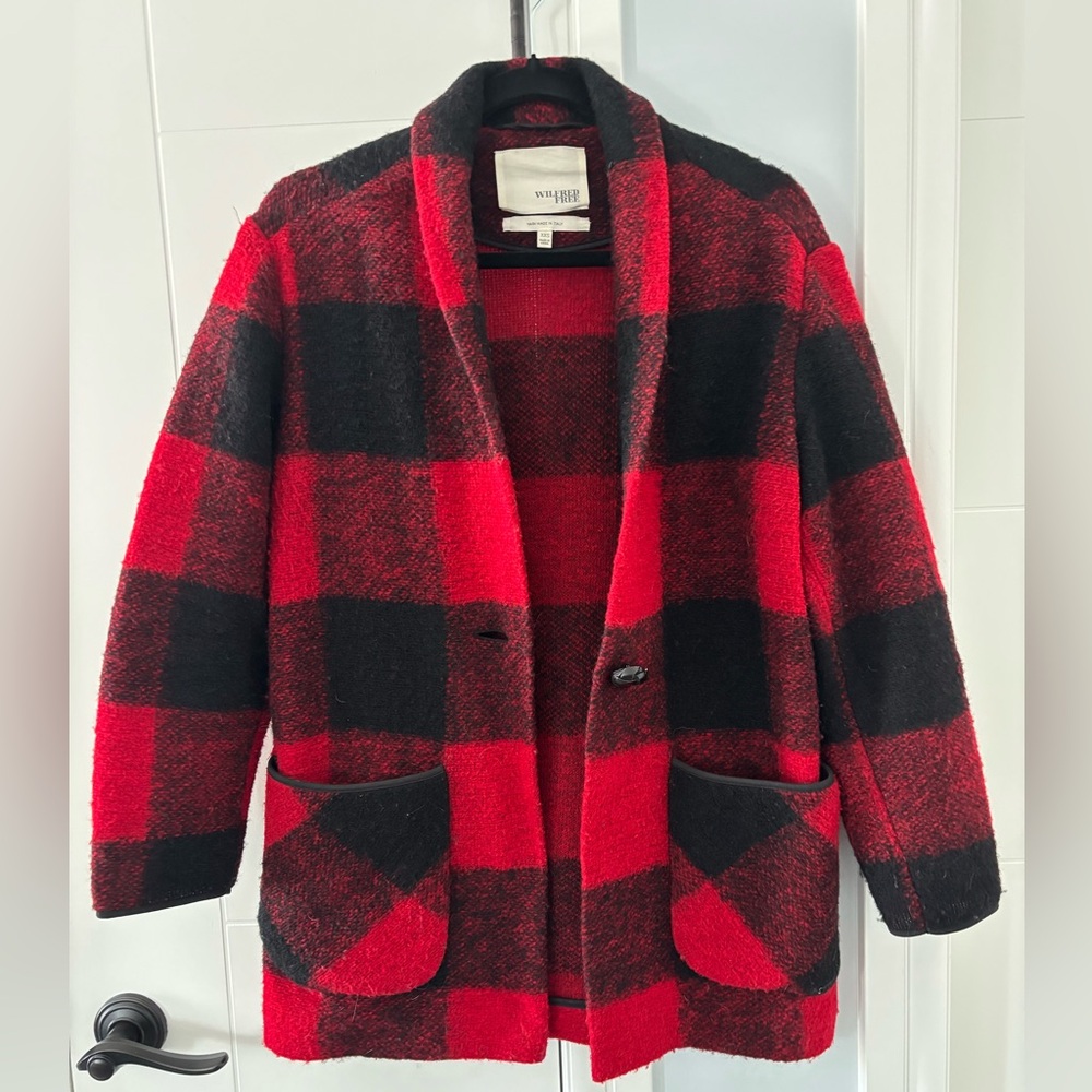 Woolrich Red and Black Plaid Jacket